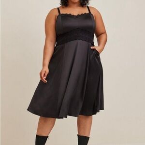 Torrid Black Polyester Blend fabric. Size 18-20